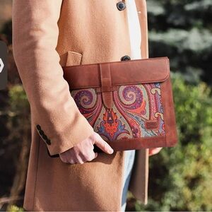 LONDON MACBOOK LEATHER BOHEMIAN SLEEVE CASE